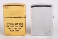 CIGARETTE LIGHTERS: Two Zippo military lighters - 2