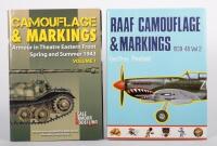 R.A.A.F: 'R.A.A.F Camouflage & Markings 1939-1945 Vol 2' by Geoffrey Pentland, with signature from the author, hardcover, published 1989