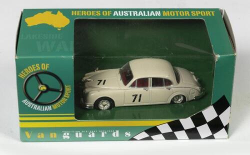 JAGUAR MKII ATCC: A 1:43 scale Vanguard model including a Jaguar MKII ATCC 1963 Bob Jane, model No. VA08401