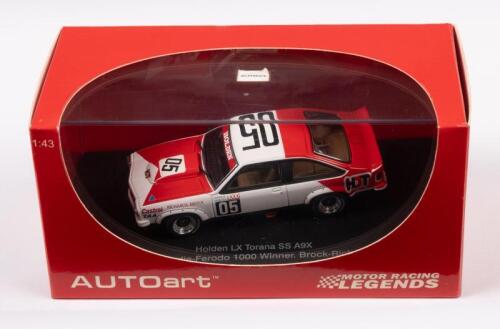 HOLDEN LX TORANA SS A9X: A 1:43 scale Autoart model including a Holden LX Torana SS A9X 1979 Hardie-Ferodo 1000 Winner Brock/Richards, in original box