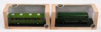 DUPLE COMMANDER MKII, SARO BUS: Two&nbsp;1:76&nbsp;scale Oxford&nbsp;models including a Duple Commander MKII Southdown and a Saro bus London Greenline