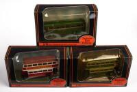 GUY ARAB II, DAIMLER UTILITY, AEC RF: Three&nbsp;1:76&nbsp;scale&nbsp;Exclusive First Editions&nbsp;models including a Guy Arab II Utility Bus, Daimler Utility Bus and a AEC RF Bus London Transport