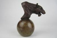 HOLLAND & HOLLAND: A fine limited edition (4 of 12) bronze sculpture of a leopard by David Cemmick - 6
