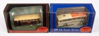 AEC REGAL BRITISH RAILWAYS, HARRINGTON CAVALIER COACH: Two&nbsp;1:76&nbsp;scale Exclusive First Edition&nbsp;models including a AEC Regal British Railways and a Harrington Cavalier Coach Orange Luxury