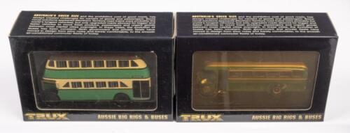 LEYLAND OPD2, LEYLAND TIGER TS8: Two 1:76 scale Trux models including a 1948 Leyland OPD2 Double Decker Bus and a 1939 Leyland Tiger TS8 Single Deck Bus