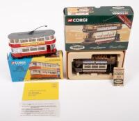 OPEN TOP TRAM, FULLY CLOSED TRAM SET: Two&nbsp;1:76&nbsp;scale Corgi&nbsp;models including a limited edition (2074/4800)&nbsp;Croydon Celebration Open Top Tram and a limited edition (8984/20000) London Fully Closed Tram Set