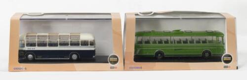 BRISTOL MW6G, PLAXTON PANORAMA: Two 1:76 scale Oxford models including a Bristol MW6G and a Plaxton Panorama Southdown