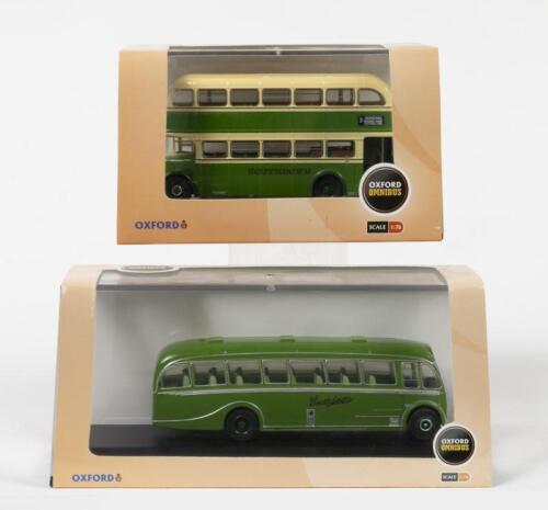 BEADLE INTEGRAL, LEYLAND TITAN: Two 1:76 scale Oxford models including a Beadle Integral and a Leyland Titan PD2 Southdown