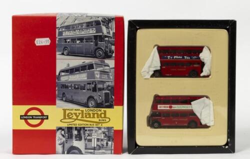LIMITED EDITION BUS SET: A 1:76 scale London Transport Museum models Limited Edition Bus Set 4 including STD & RTL model buses