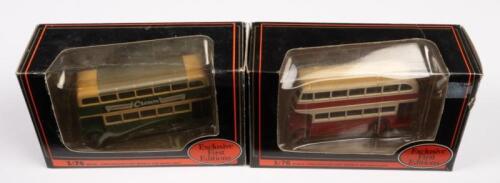 LEYLAND PD2/12, LEYLAND PD2 LOWBRIDGE: Two 1:76 scale Exclusive First Edition models including a Leyland PD2/12 Maidstone & District and a Leyland PD2 Lowbridge East Kent