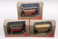 AEC 2RT2, LEYLAND TD1, LEYLAND STD: Three 1:76 scale Exclusive First Edition&nbsp;models including a AEC London 2RT2 Bus London Transport, Leyland TD1 East Kent and a Leyland STD Bus London Transport