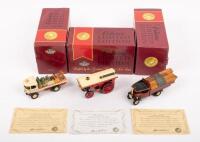 MATCHBOX COLLECTABLES: Three limited edition 1:76 scale Matchbox Collectables&nbsp;models including a 1913 Fowler B6 Showmans Engine, FC Conybeare Gardeners Special Edition and a F. Parkers & Co Timber Importers