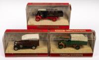 FODEN STEAM WAGONS, MORRIS COWLEY VAN: Three&nbsp;1:76 scale Models Of Yesteryear&nbsp;models including two 1922 Foden Steam Wagons and a 1929 Morris Cowley Van