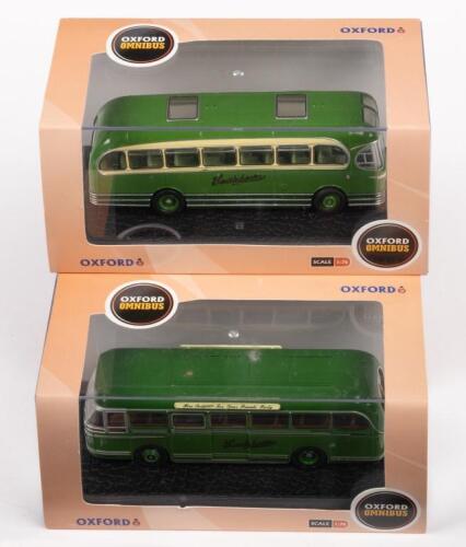 LEYLAND ROYAL TIGER, WEYMANN FANFARE: Two 1:76 scale Oxford models including a Southdown Leyland Royal Tiger and a Weymann Fanfare Southdown Leyland