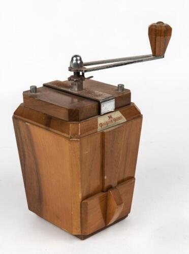 PEUGEOT: A Peugeot Freres stylised mid century model 'LE RIC' coffee grinder