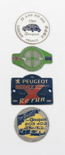 CAR CLUB BADGE: A small group of Car Club Badges. Redex badge
