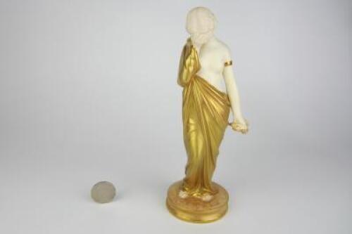 ROYAL WORCESTER: A classical maiden by Royal Worcester of &lsquo;Sorrow&rsquo; from 1952