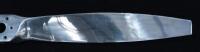 PROPELLER: An impressive and large twin blade McCauley 'Met L' chrome metal propeller, 213cm wide - 10