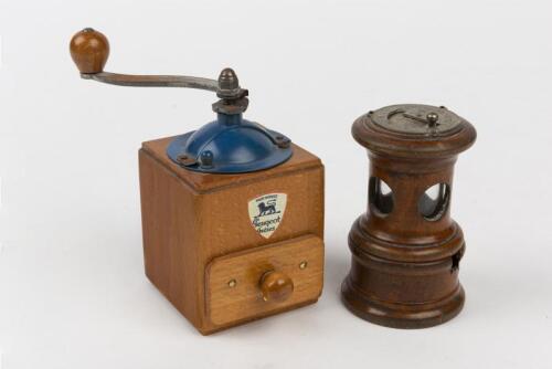 PEUGEOT: Two small Peugeot grinders. 'M Jouet Ou Poivre' Peugeot Coffee Grinder