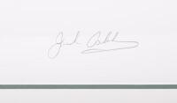 SIR JACK BRABHAM: A limited edition (190/850) framed and glazed print titled "History in the Making" by Randall Wilson depicting Jack Brabham winning the 1966 French Grand Prix, 67.5cm high, 92cm wide - 3
