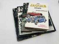 JAGUAR: Four publications including 'The Jaguar Story&rsquo; by Joseph H. Wherry, &lsquo;Sir William Lyons' by Philip Porter & Paul Skilleter, &lsquo;The Rise of Jaguar&rsquo; by Barrie Price & &lsquo;Jaguar&rsquo; by Lord Montagu of Beaulieu [Location: Sydney]