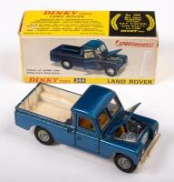 DINKY: A 1:43 scale Dinky Toys Land Rover WB109 model pick up, number 344, colour blue, with original box