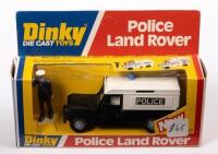 DINKY: A 1979 Dinky Toys by Meccano Police Land Rover No. 277 with policeman figurine