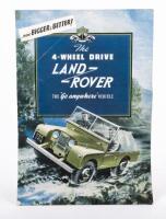 1954 4WD: An original 1954 poster style, fold out sales brochure for the 4-wheel drive, 'The 4-Wheel Drive Land Rover - The 'Go Anywhere' vehicle'