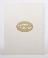 1956 4WD: An original 1956 copy of&nbsp; 'Land-Rover in Action', a 25 page booklet released by Land Rover depicting Land Rover agricultural and&nbsp;military use worldwide - 2