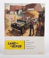 1956 4WD: An original 1956 four page poster style sales brochure, 'Land Rover - The World's Most Versatile Vehicle', printed in England