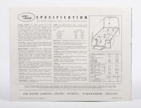 1959 SERIES II: A 1959 original three page fold out brochure, 'The New Series II Regular Land Rover' - 2