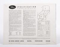 1959 SERIES II LONG: An original 1959 three page fold out sales brochure, 'The New Series II Long Land Rover - 2