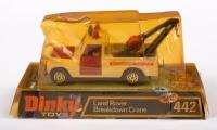 DINKY: A 1974 Dinky Toys Land Rover Breakdown Crane, No. 442, in perspex case