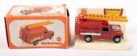MEBETOYS: A 1974 Mebetoys by Mattel Land Rover fire brigade model, in box