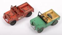 SERIES I: Two 1950s Land Rover Series I scale models