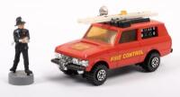 MATCHBOX: A circa 1970s Matchbox Speed Kings, K-64, Range Rover fire control model, with fireman figurine
