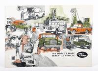 1971 4WD: An original 1971 sales brochure, 'The World's Most Versatile Vehicle - Land Rover', 14 pages, printed in England