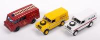 MODELS: A group of three Land Rover models