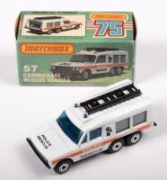 MATCHBOX: A 1982 Matchbox Superfast&nbsp;'57 Carmichael Range Rover&nbsp;Rescue Vehicle', in box