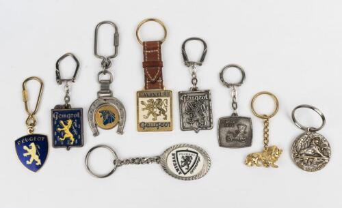 PEUGEOT: A group of Peugeot Key Rings