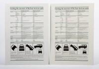ONE TEN COUNTRY: Two original fold out sales brochures, 'Land Rover - One Ten Country', one printed in 1984 the other in 1986, two pages - 2