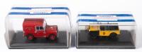 OXFORD: Two 1:43 scale Oxford models, includes a 1948 Series I and 1969 Series IIA SWB 'Royal Mail' model, in perspex cases