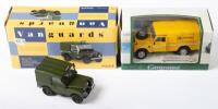 MODELS: Two 1:43 scale models, includes a Cararama&nbsp;Land Rover Series III 109 roadside services vehicle in box and a Vanguards Land Rover Series I Cumberland & Westmorland Constabulary vehicle in box