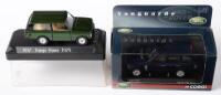 RANGE ROVER: Two scale 1:43 Range Rover models, includes a Corgi limited edition Range Rover in Adriatic blue in box and a Solido 1978 Range Rover No.1817 in perspex case