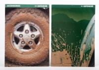DEFENDER: A 1996 British published sales booklet with accompanying accessories booklet for the Defender model