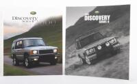 DISCOVERY: Two sales booklets printed in the USA featuring the 2000 & 2001 Discovery Series II model