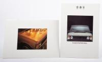 RANGE ROVER: Two sales brochures featuring the Range Rover model, includes a 1984 British sales booklet, 'Luxury Need Not Stop' and a 1985 Australian sales booklet