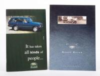 RANGE ROVER CLASSIC: Two sales brochures related to the Range Rover Classic model