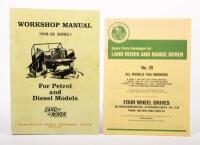 SERIES I: A 1948-1958 Land Rover Series I Workshop Manual (second edition),&nbsp;published by Land Rover, reprinted 1971