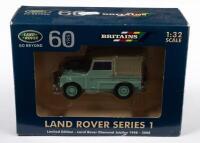 SERIES I: A Britains&nbsp;1:32 scale, limited edition, 2008 release, Land Rover Series I, released to celebrate the Diamond Jubilee 1948-2008, finished in light green paintwork